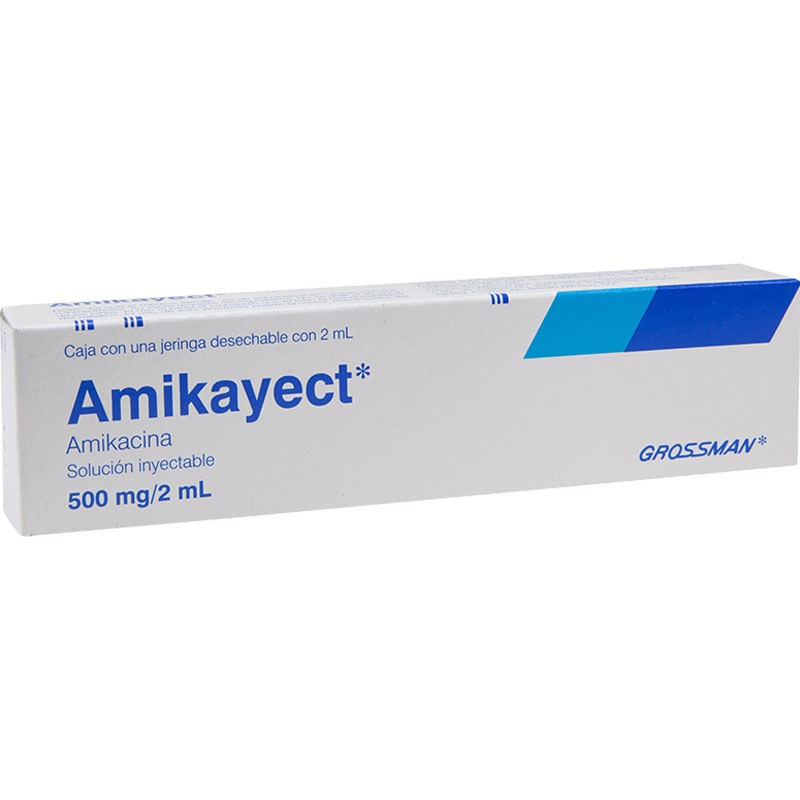 AmikayectSolucionInyectable500mg2mLJeringacon2mL