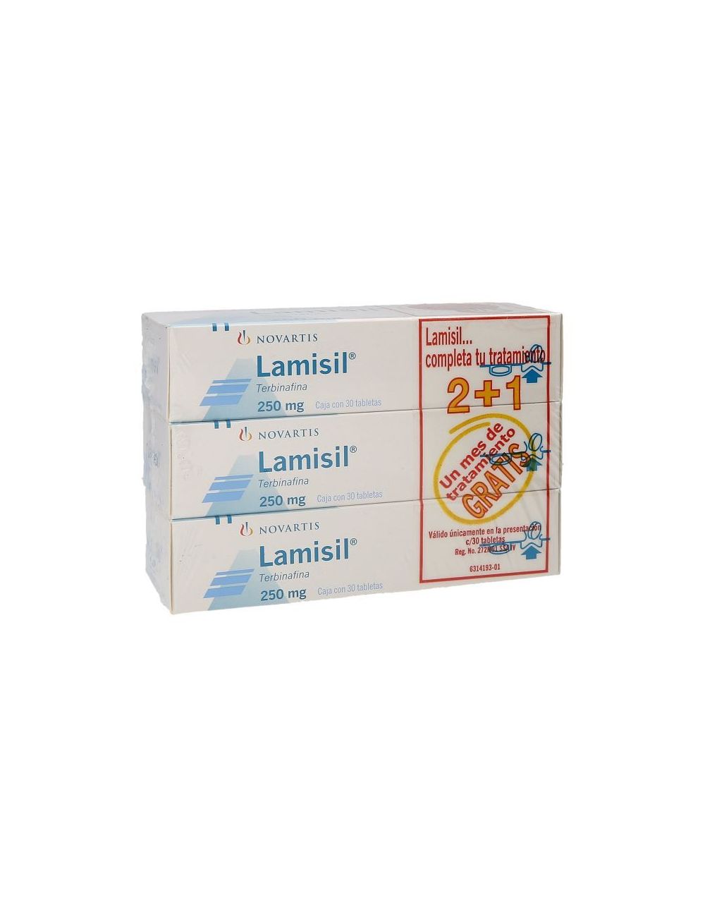 Lamisil 250 mg 30 Tabletas 2x1 Farmacias Klyns