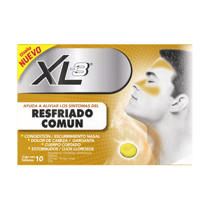 XL-3 Antigripal 325 mg / 10 mg / 4 mg 10 Tabletas