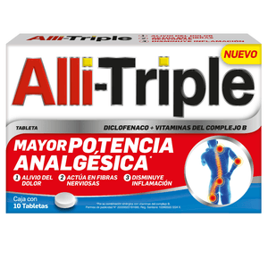 Alli-Triple 50 mg 10 Tabletas