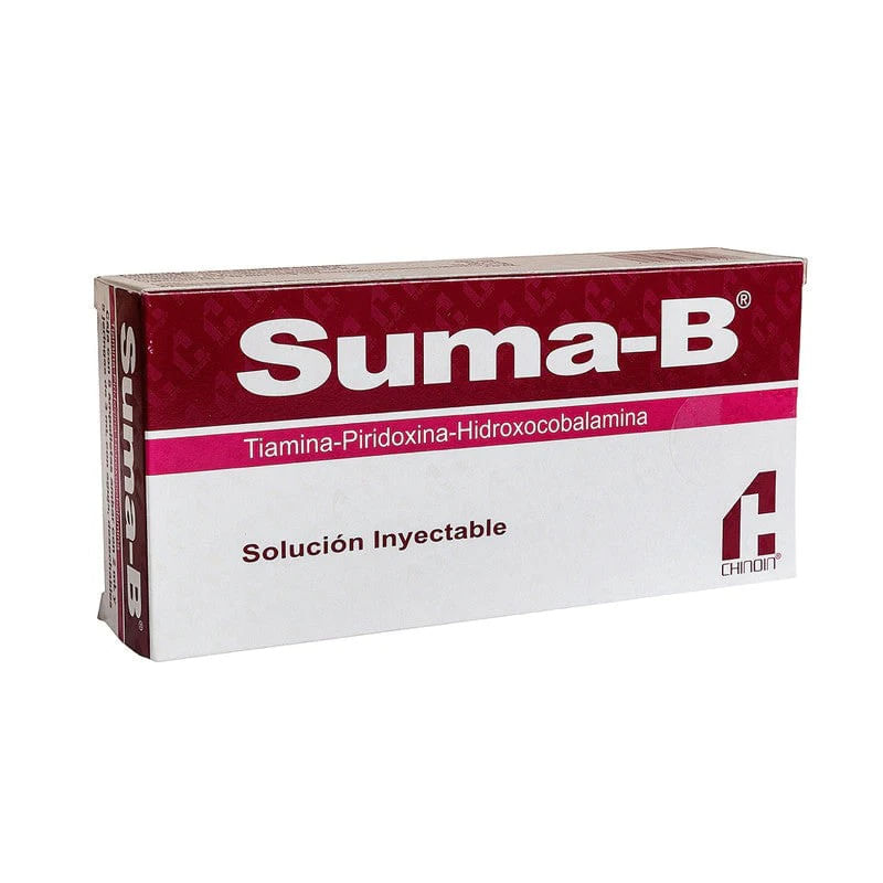 Suma-B Solucion Inyectable 5 Ampolletas De 2 ML - Farmacias Klyns