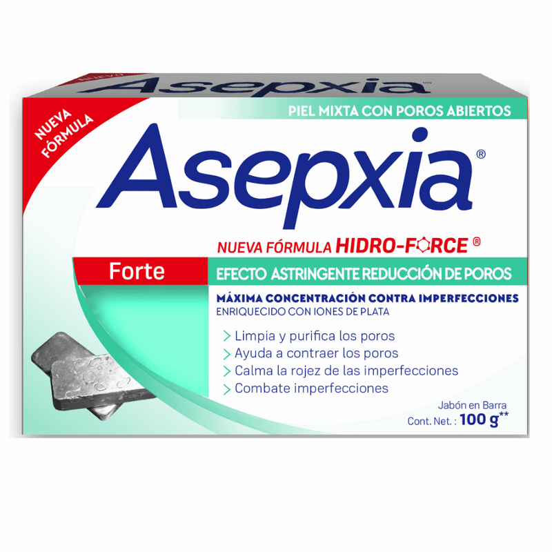 Jabon-Asepxia-Forte-Piel-Mixta-con-Poros-Abiertos-100-g