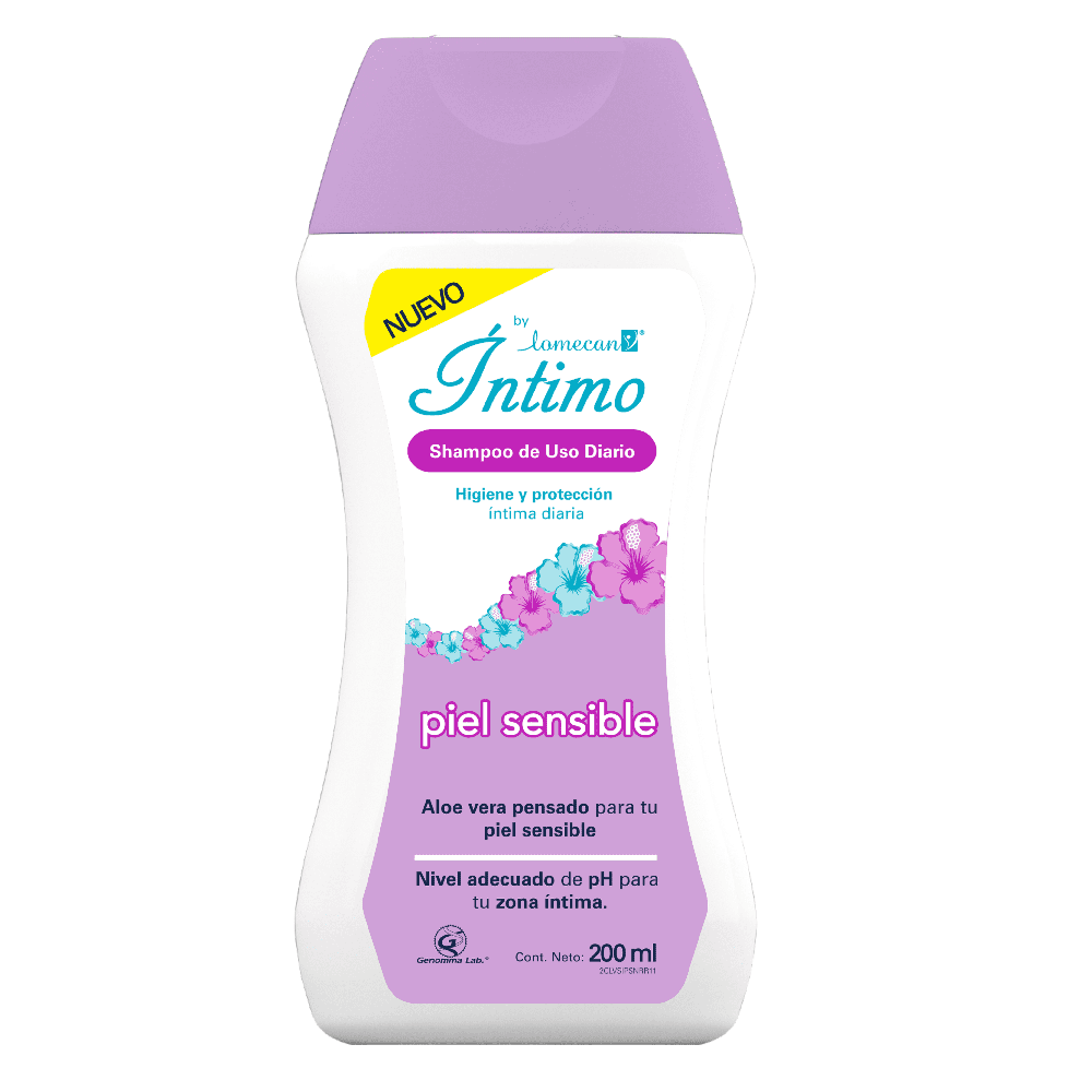 Shampoo Intimo Lomecan V Piel Sensible 200 mL - Farmacias Klyns