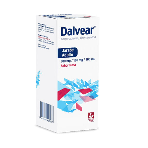 Dalvear-Jarabe-Aduto-300-mg---160-mg---100-mg-Sabor-Fresa