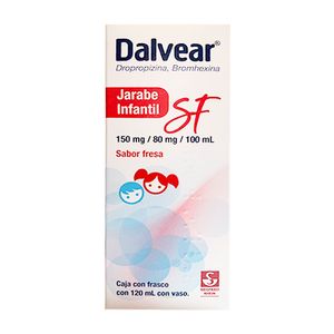 Dalvear SF Jarabe Infantil 150 mg / 80 mg / 100 mL Frasco con 120 mL