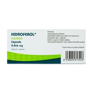 Hidroferol 0.266 mg 1 Capsula