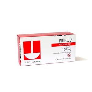 Prikul 150 mg 28 Capsulas