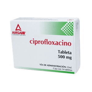 Ciprofloxacino AMSA 500 mg 14 Tabletas