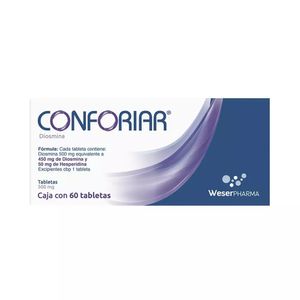 Conforiar 450 mg / 50 mg 60 Tabletas