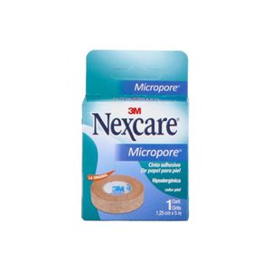 Cinta Nexcare Micropore Piel 1.25cm x 5m 1 Pieza