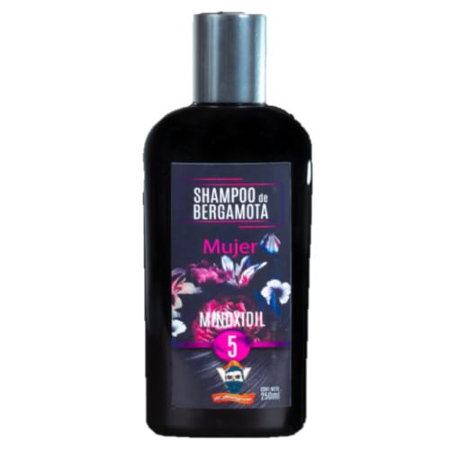 Shampoo de Bergamota Mujer Minoxidil 5 St. 250 mL Farmacias Klyns