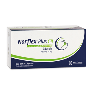 Norflex Plus GB 450 mg / 35 mg 30 Capsulas