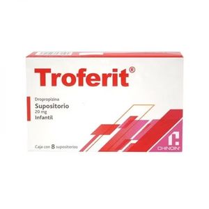 Troferit Infantil 20 mg 8 Supositorios
