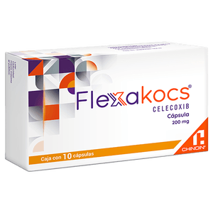 Flexakocs 200 mg 10 Capsulas