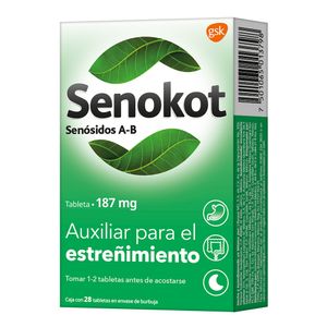 Senokot 187 mg 28 Tabletas