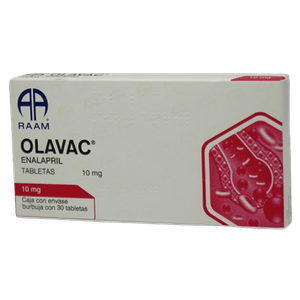 Olavac Enalapril 10 mg 30 Tabletas