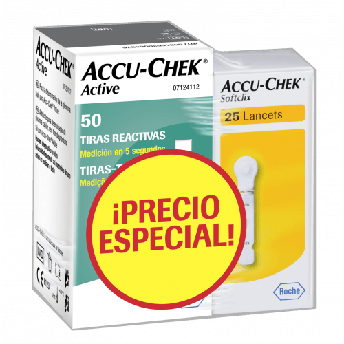 Tiras Reactivas Accu Check Active 50 25 Piezas Farmacias Klyns 2160