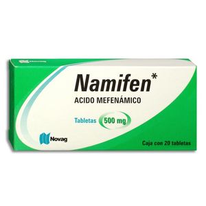Namifen Acido Mefenamico 500 mg 30 Tabletas