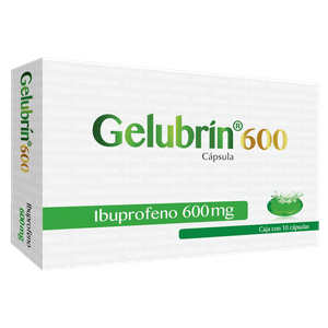Gelubrin Ibuprofeno 600 mg 10 Tabletas