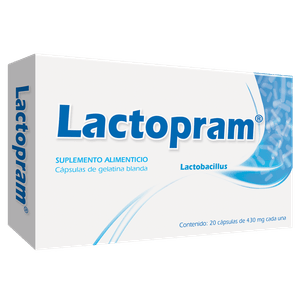 Lactopram Lactobacillus 430 mg 20 Capsulas