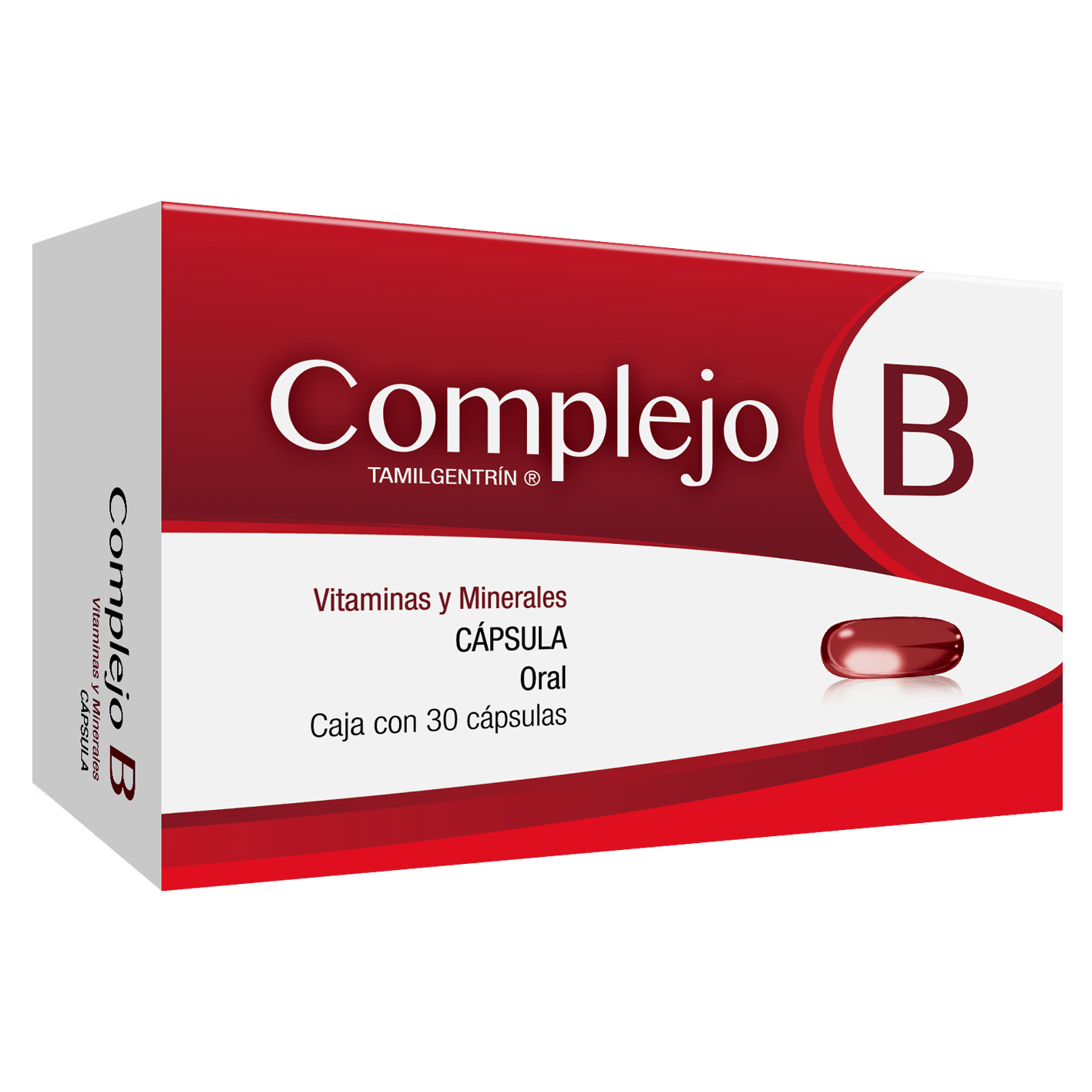 Tamilgentrin Complejo B 30 Capsulas - Farmacias Klyns