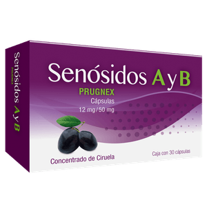 Prugnex Senosidos A y B 12 mg / 150 mg 30 Capsulas