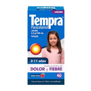 Jarabe Tempra Infantil 3.2 g / 100 mL Frasco con 120 mL Sabor Fresa