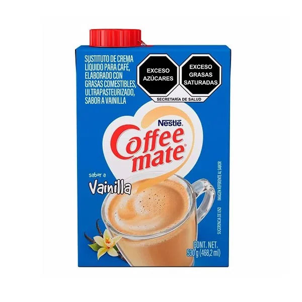 Coffee Mate Vainilla 530 mL Farmacias Klyns