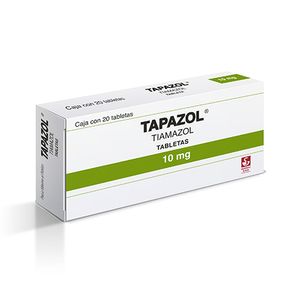 Tapazol 10 mg 20 Tabletas