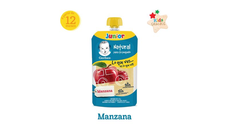 Papilla Gerber Junior Et Manzana 110 g Farmacias Klyns