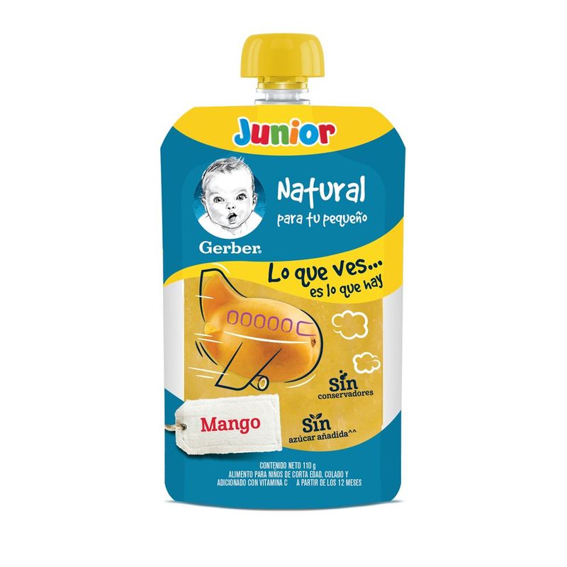 Papilla-Gerber-Junior-Et-4-Mango-110-g