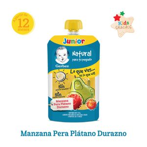 Papilla Gerber Junior Et 4 Manzana / Pera Platano / Durazno 120 g