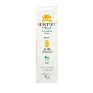 Fotoprotector Solar Suntset Visage FPS 50+ 125 mL