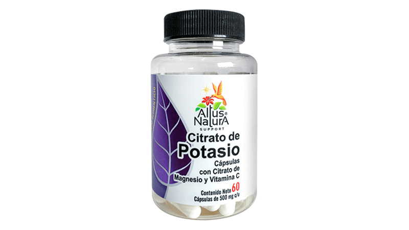 Potasio, 60 Cápsulas 600 Mg, Natural Herbal