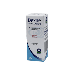 Dexne Solucion Oftalmica Dexametasona Neomicina Frasco con 10 mL