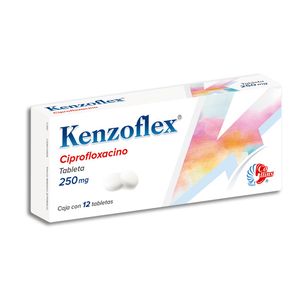 Kenzoflex Ciprofloxacino 250 mg 12 Tabletas