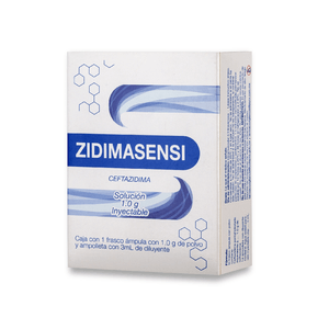 Zidamensi Ceftazidima Solucion Inyectable 1 g 1 Ampolleta de 3 mL