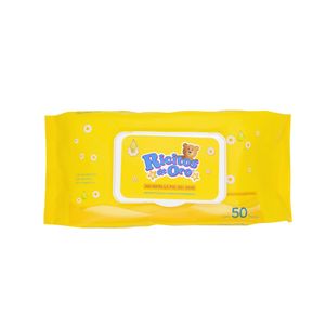 Toallitas Humedas Ricitos de Oro 50 Piezas