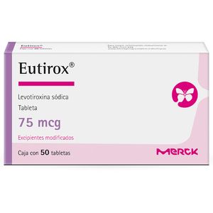 Eutirox 75 mcg 50 Tabletas