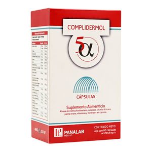 Complidermol 5 Alfa Plus Suplemento Alimenticio 60 Capsulas