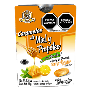 Caramelos de Miel y Propoleo Sabor Naranja La Tía Trini 36 g