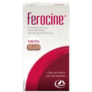 Ferocine 304.28 mg / 500 mg 100 Tabletas