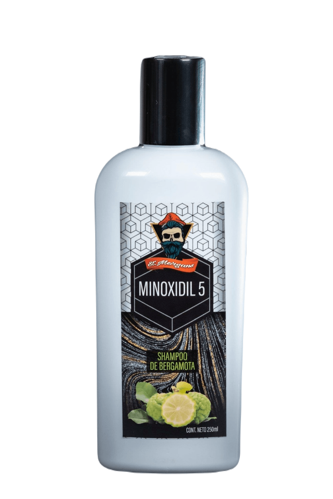 Shampoo de Bergamota Hombre Minoxidil 5 St. 250 mL Farmacias