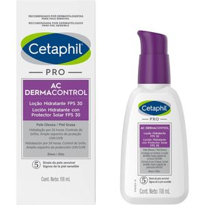 Cetaphil AC Dermacontrol Locion Hidratante con Protector Solar FPS 30+ 118 mL