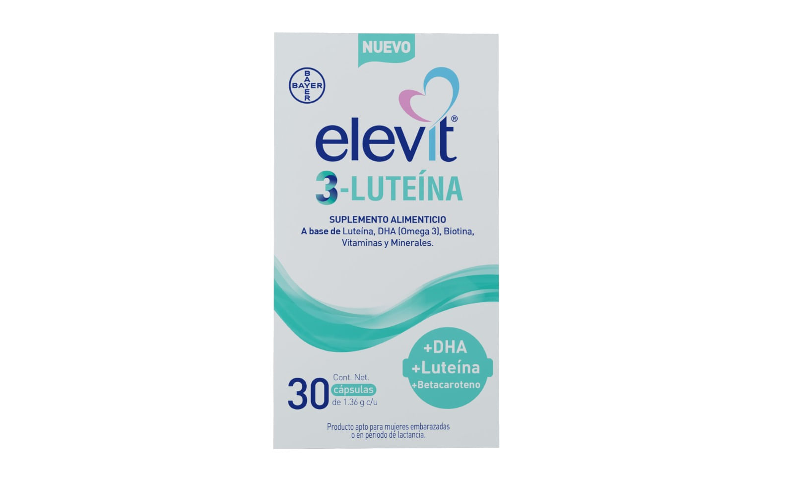 Elevit 3Luteina Suplemento Alimenticio 30 Capsulas Farmacias Klyns