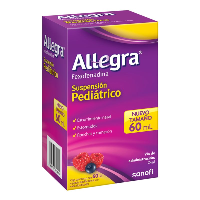AllegraSuspensionPediatrico6mgFrascocon60mL