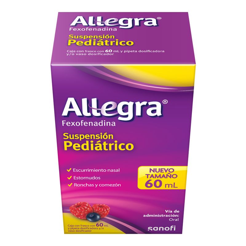 AllegraSuspensionPediatrico6mgFrascocon60mL