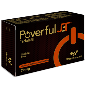 Poverful Jet 20 mg 4 Tabletas