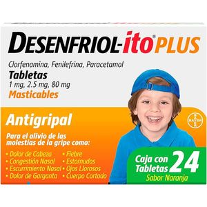 Desenfriol-Ito Plus 1 mg / 2.5 mg / 80 mg 24 Tabletas