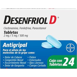 Desenfriol D 2 mg / 5 mg / 500 mg 24 Tabletas
